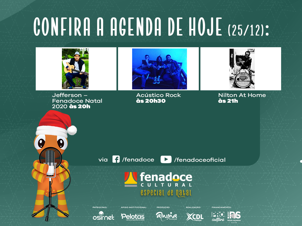 Alegria, música brasileira e rock na noite de Natal da Fenadoce Cultural