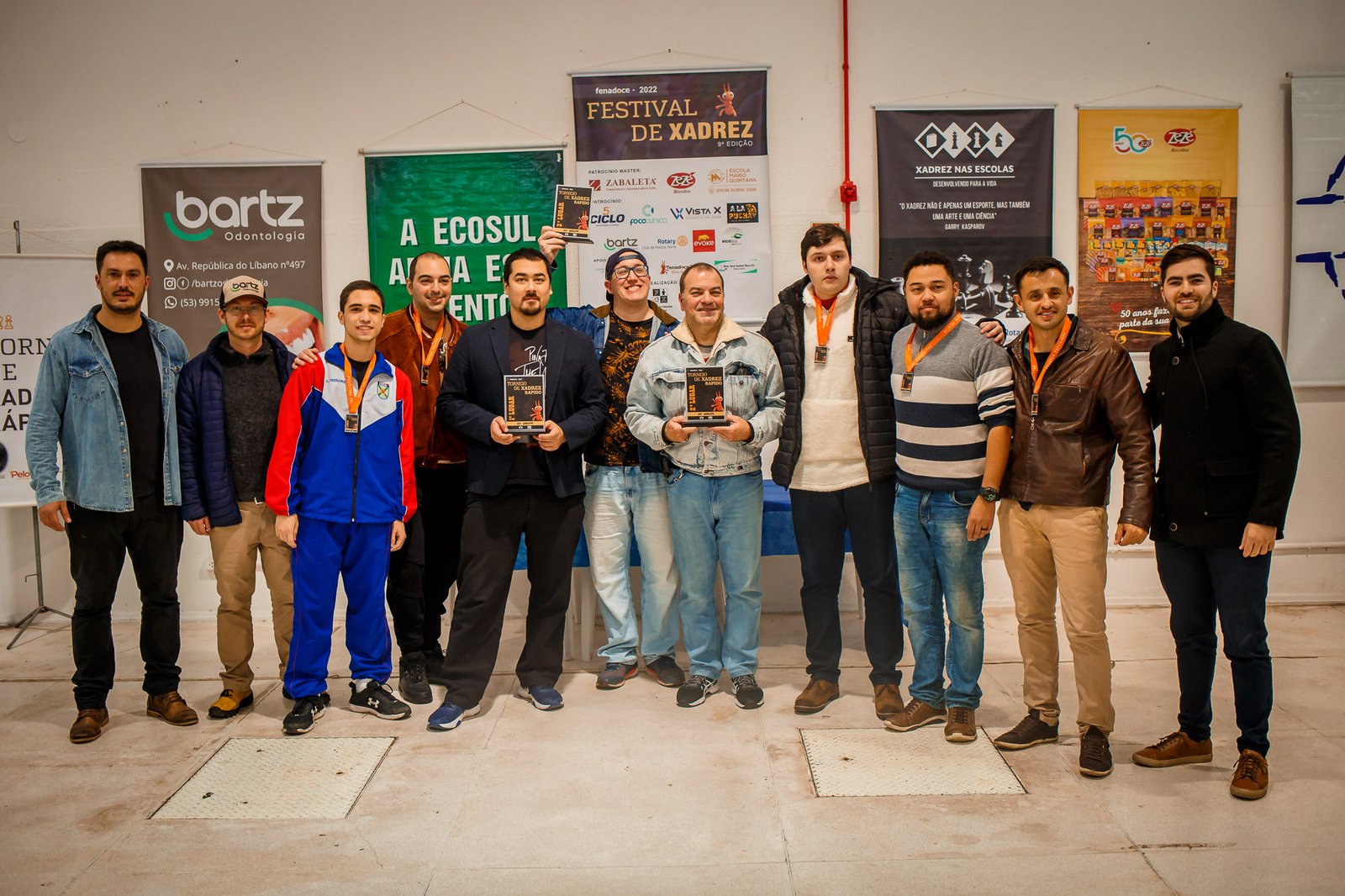 Torneio Rápido do 10º Festival de Xadrez na Fenadoce 2023 premia