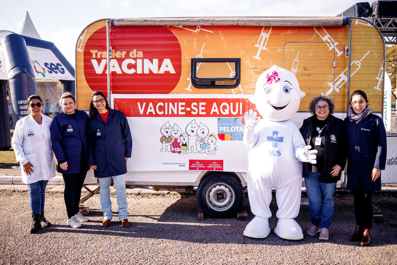 Trailer da Vacina promove imunização contra a gripe na 31ª Fenadoce