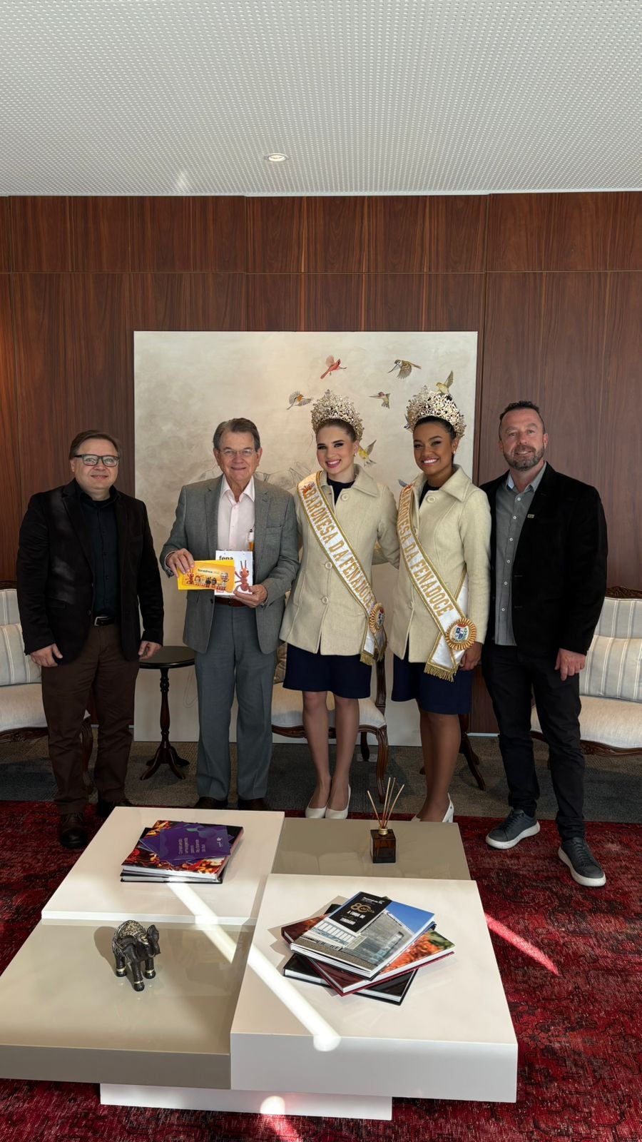 Representantes da Fenadoce visitam sede da Fecomércio-RS em Porto Alegre