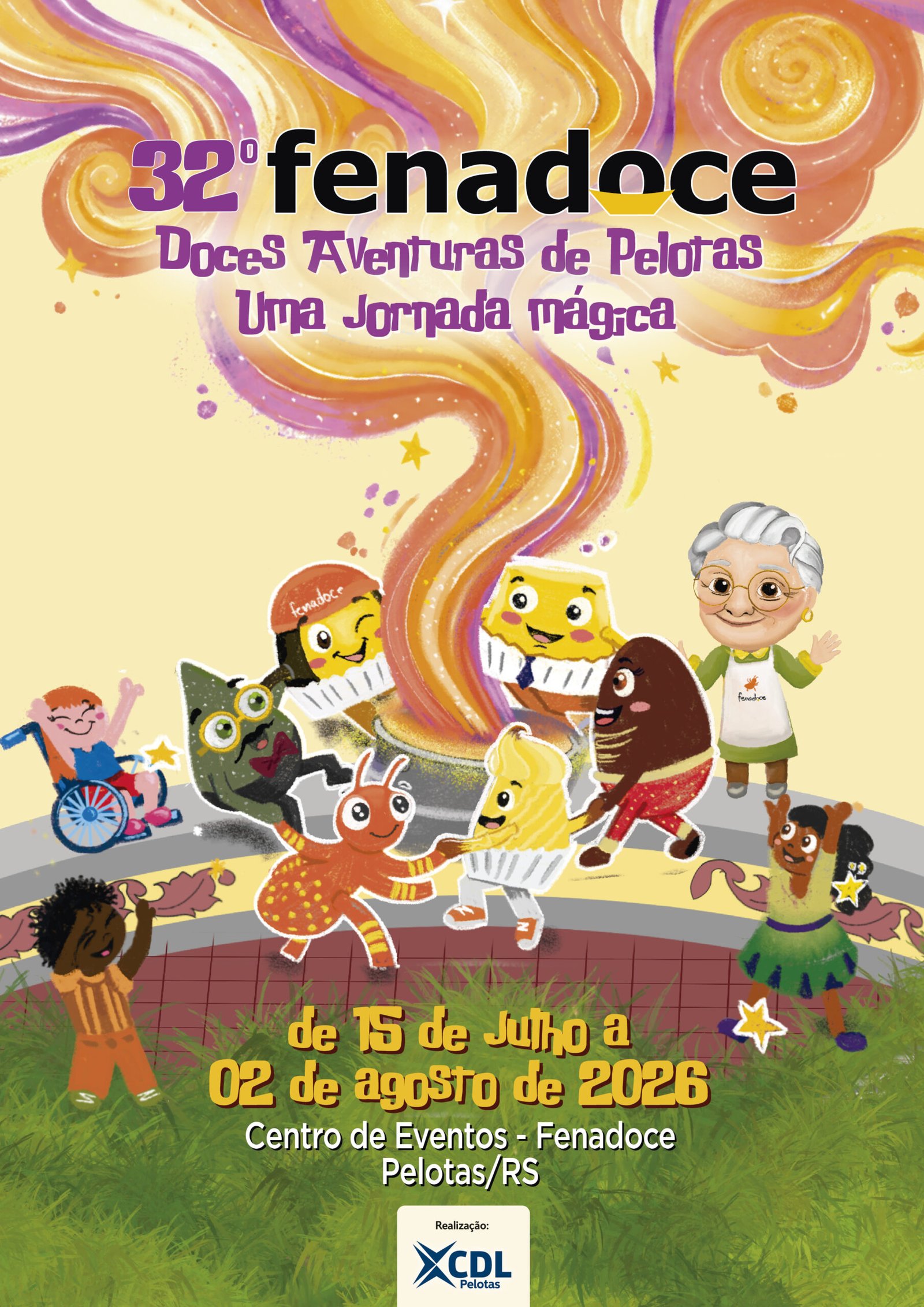 FENADOCE lança tema para 32ª edição: “Doces Aventuras de Pelotas – Uma jornada mágica”